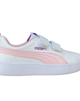 Puma sneakers da bambina Courtflex v2 V PS 371543 15 white pink