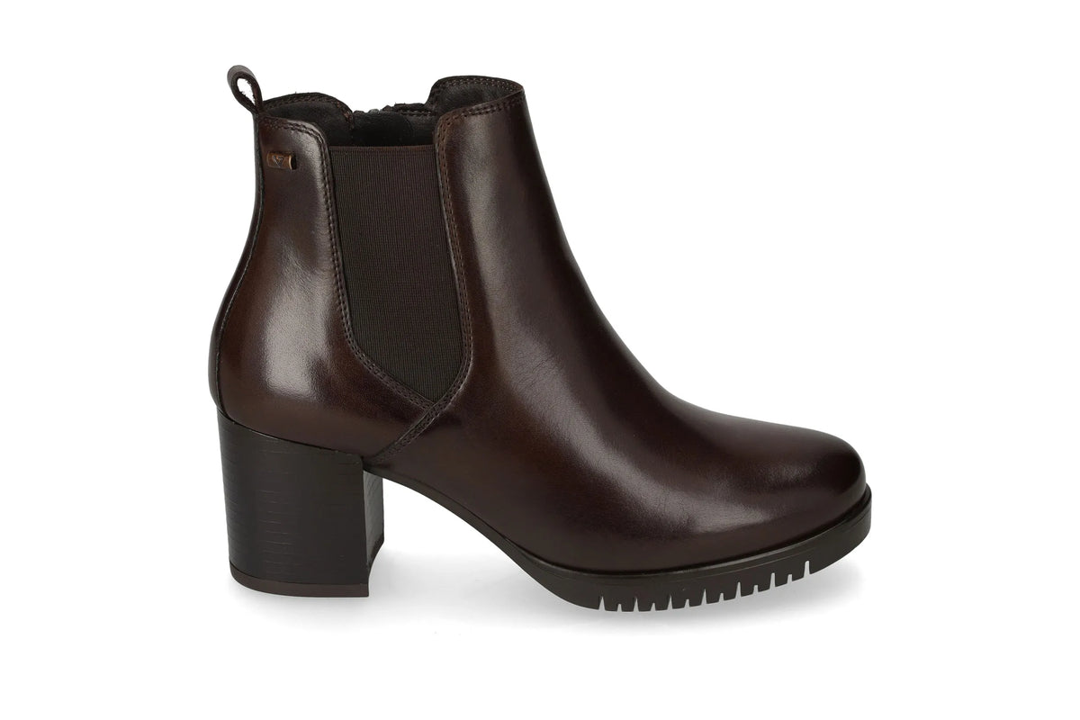 Valleverde stivaletto donna con elastico alla caviglia 47662 testa di moro