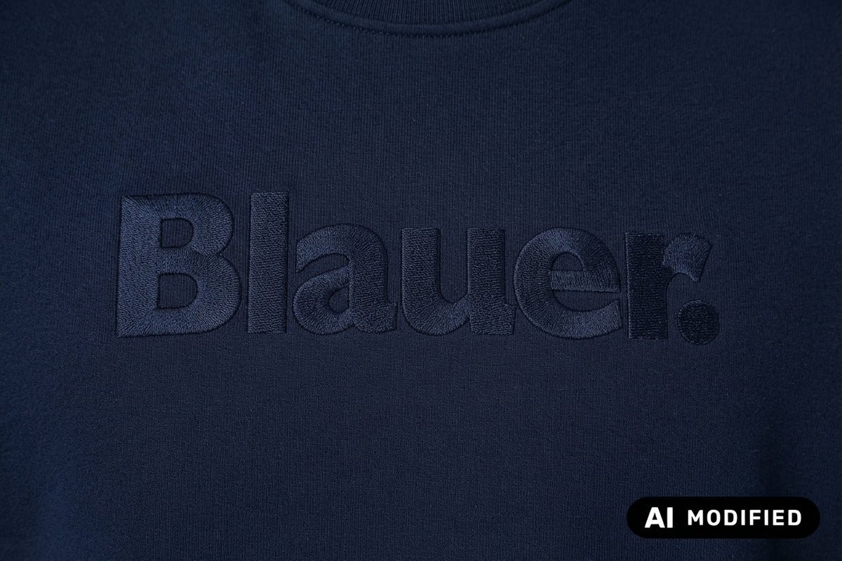 Blauer felpa girocollo da uomo Crosby 26WBLUF3317 007693 888 blu