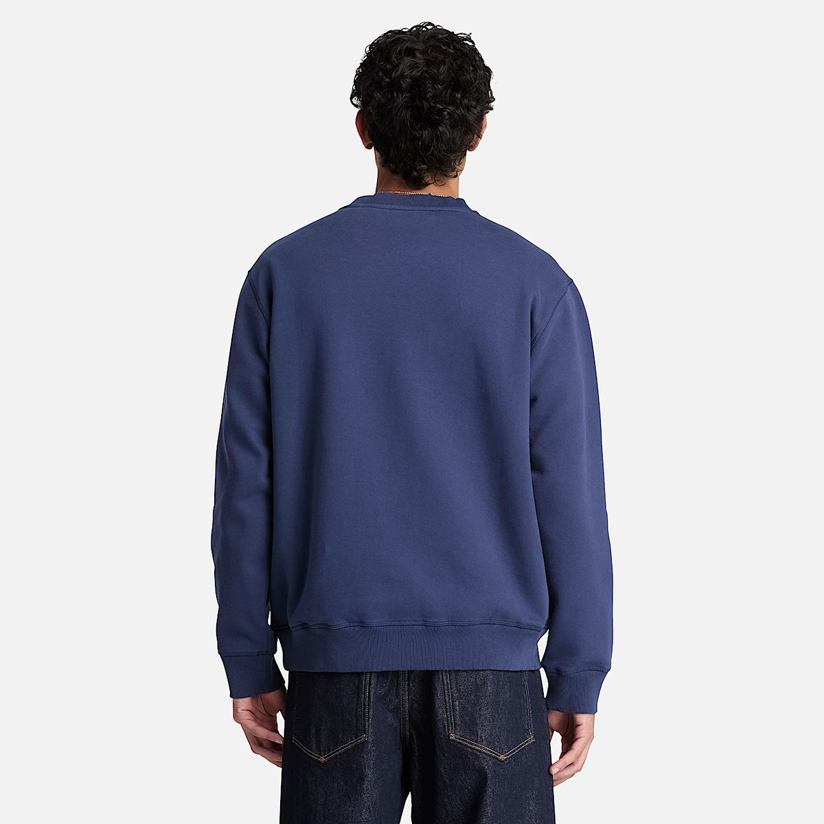 Timberland  felpa girocollo da uomo1973 Embroidered Logo ricamato TBC0YHB7 AIH blu