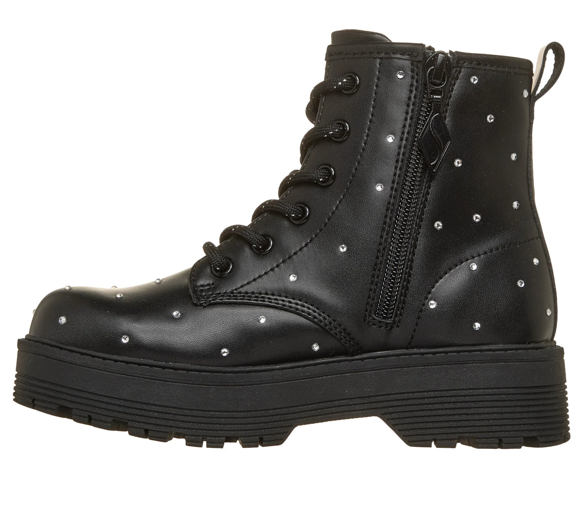 Skechers Gravlen HI - Jewels Strut 303471L/BLK Ragazza Nero - Stivali Casual