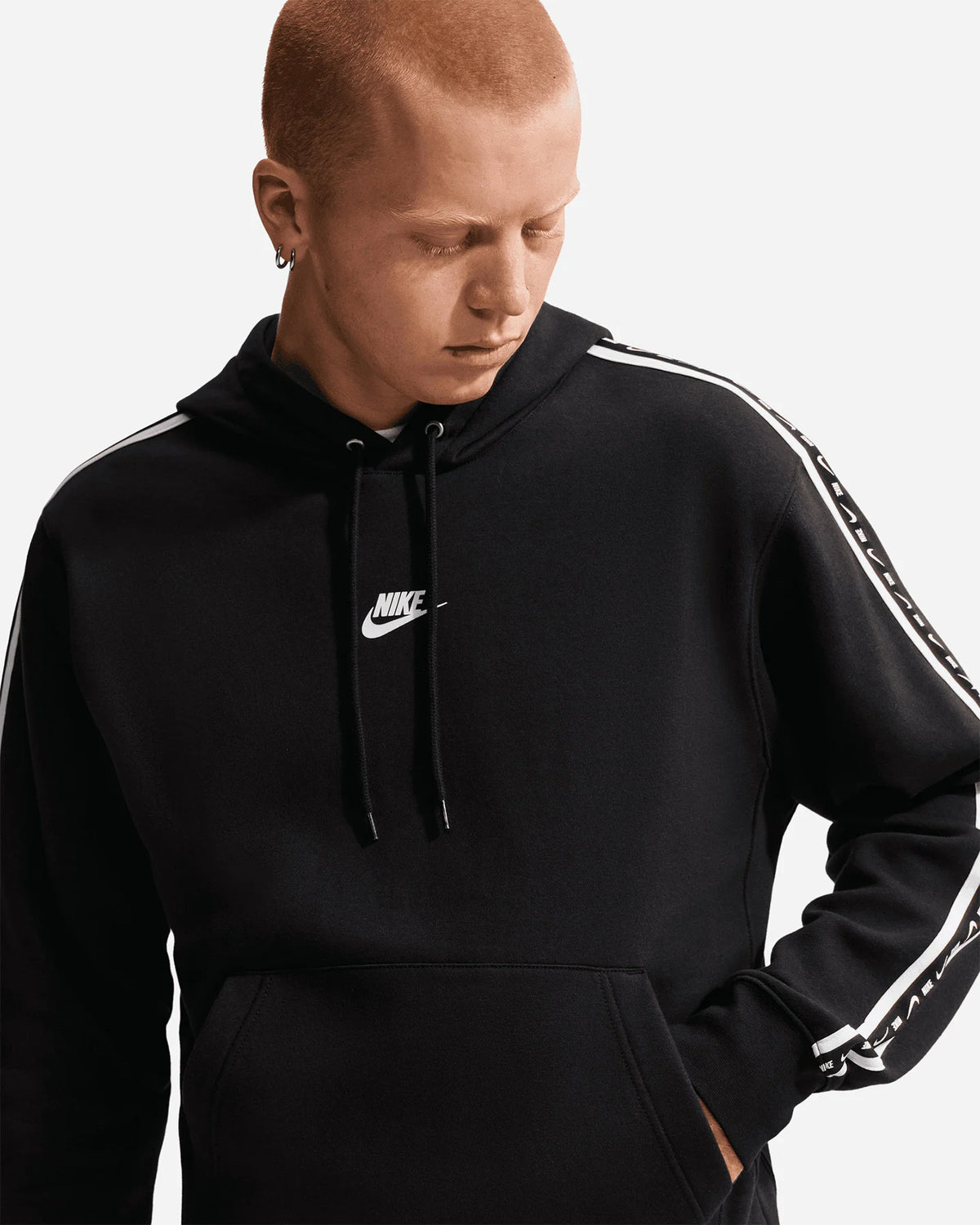 Nike felpa da uomo con cappuccio IX9497-010 nera