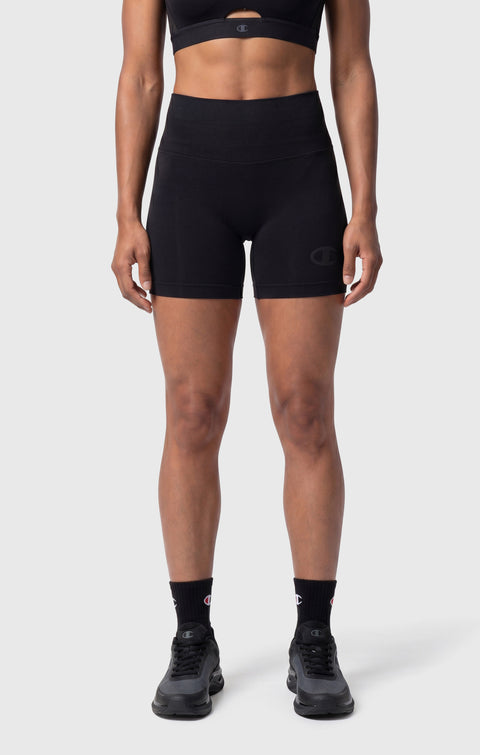 Champion Pantaloncino 119094-KK001 Donna Nero - Allenamento Seamless