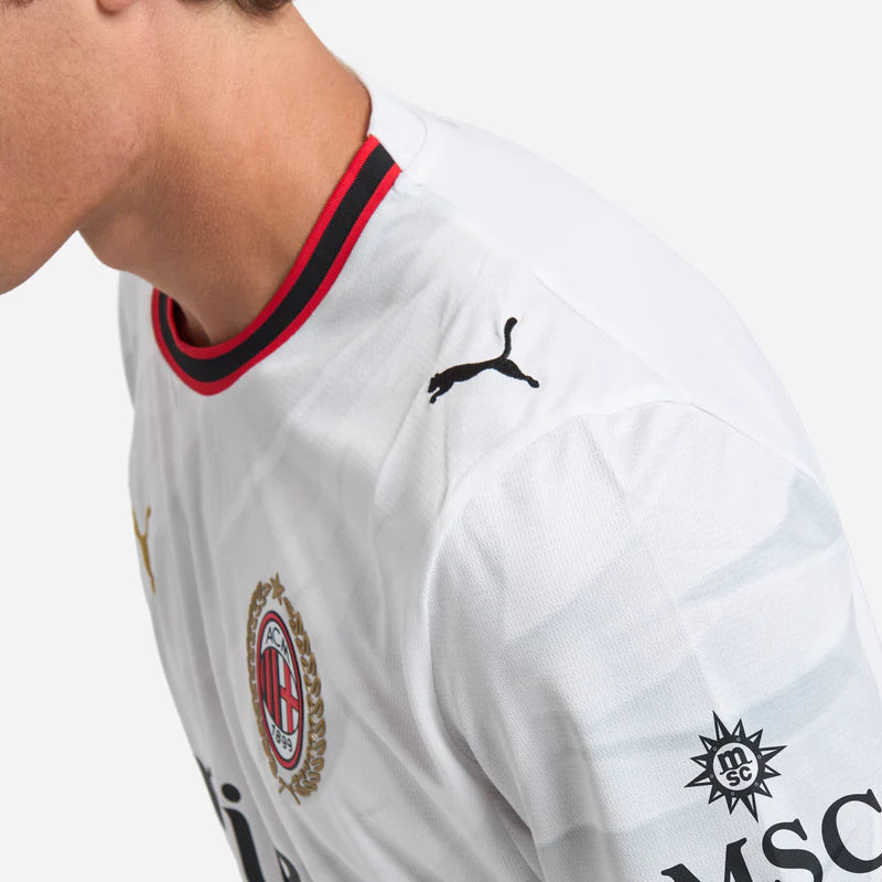 Puma maglia da calcio uomo Milan ACM Away Jersey Replica 784130-02 bianca