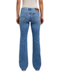 Pantalone jeans Lee Jessica a zampa da donna 112349550 in denim blu chiaro elasticizzato con vestibilità flare e dettagli autentici retro