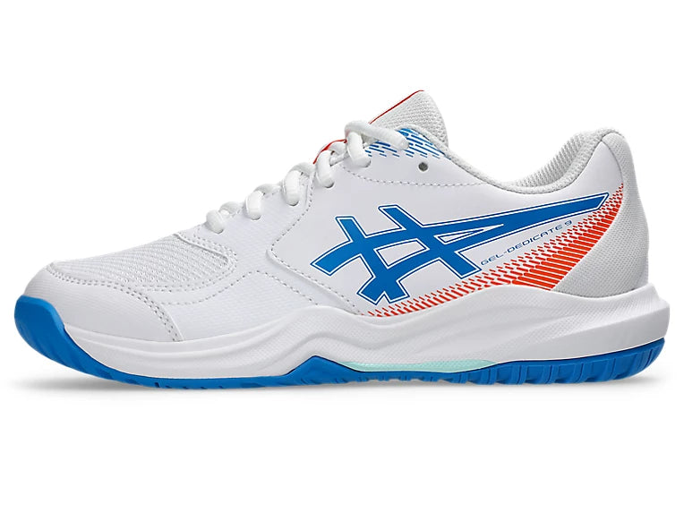 Asics scarpa da tennis junior Gel Dedicate 9 GS 1044A085-100 bianco