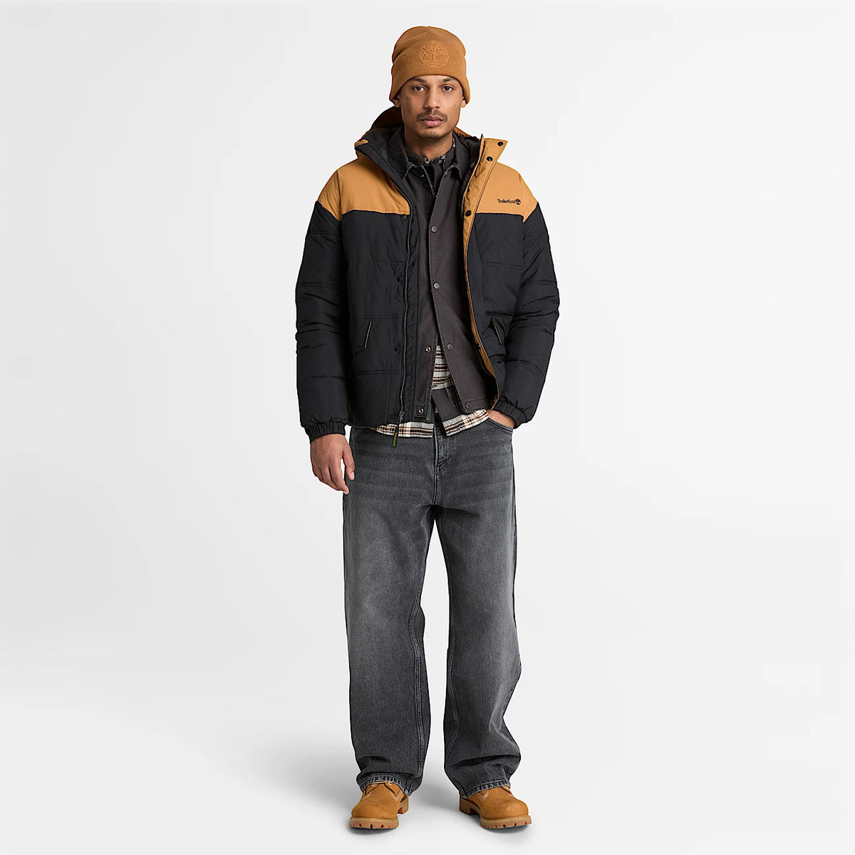 Timberland Piumino Idrorepellente da Uomo TBC0YH71P56 nero-giallo