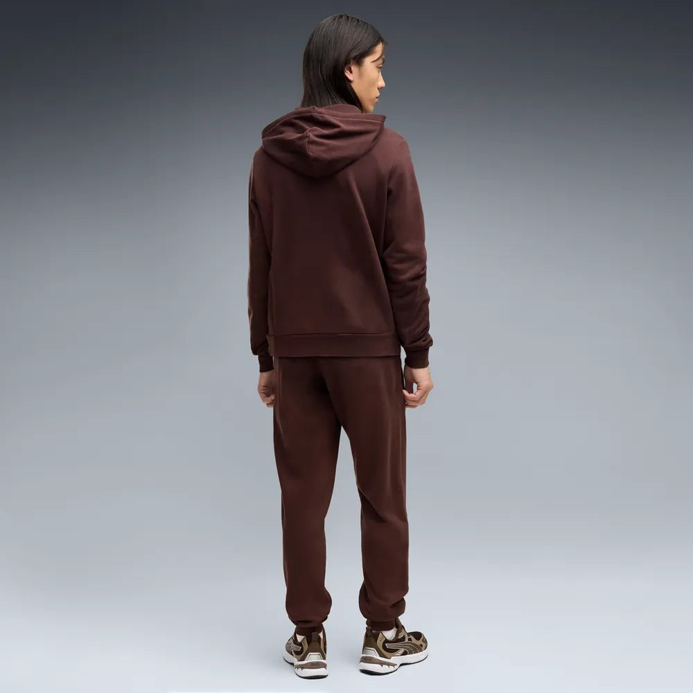 Puma tuta sportiva da uomo con cappuccio Essential Elevated Suit FL 695216-33 cioccolato