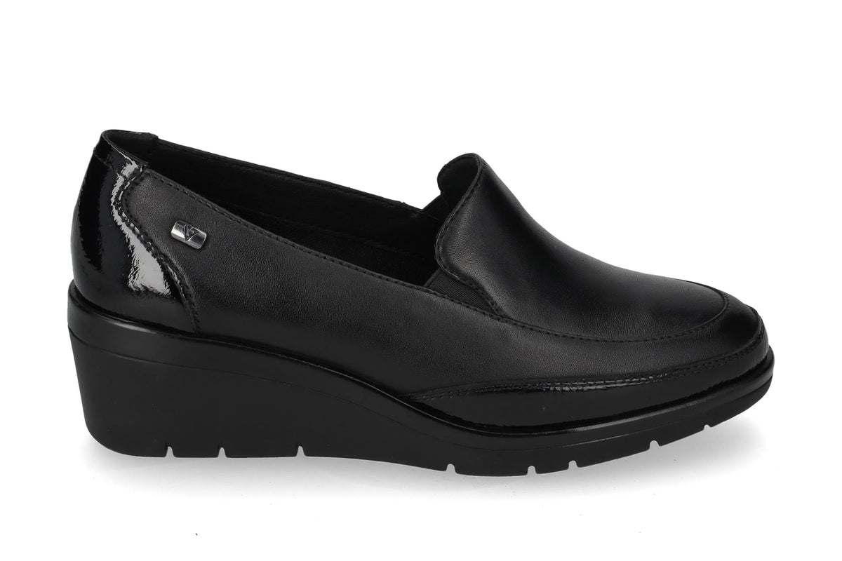 Valleverde mocassino donna in nappa nera 36310