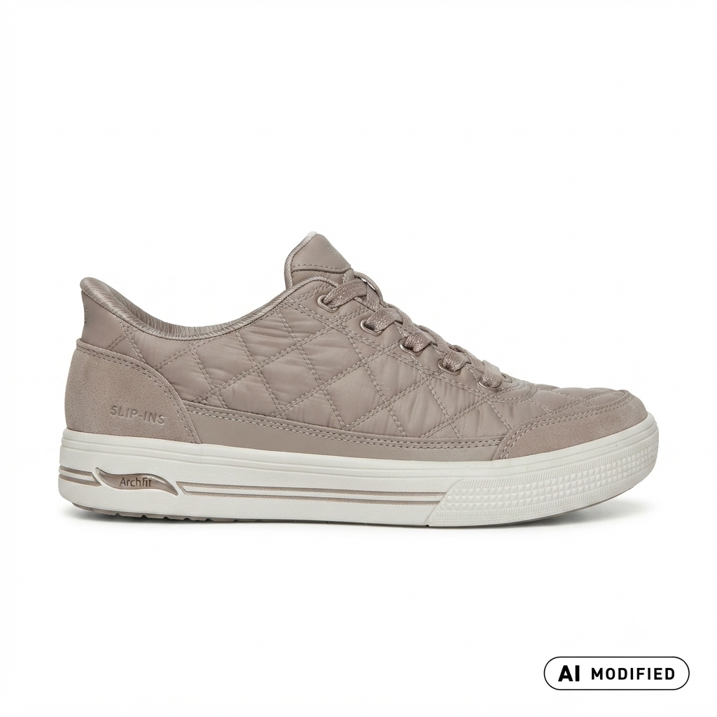 Skechers sneakers da donna Slip-ins Arch Fit Arcade Cozy Fit Cuddle Steps 177209/TPE tortora