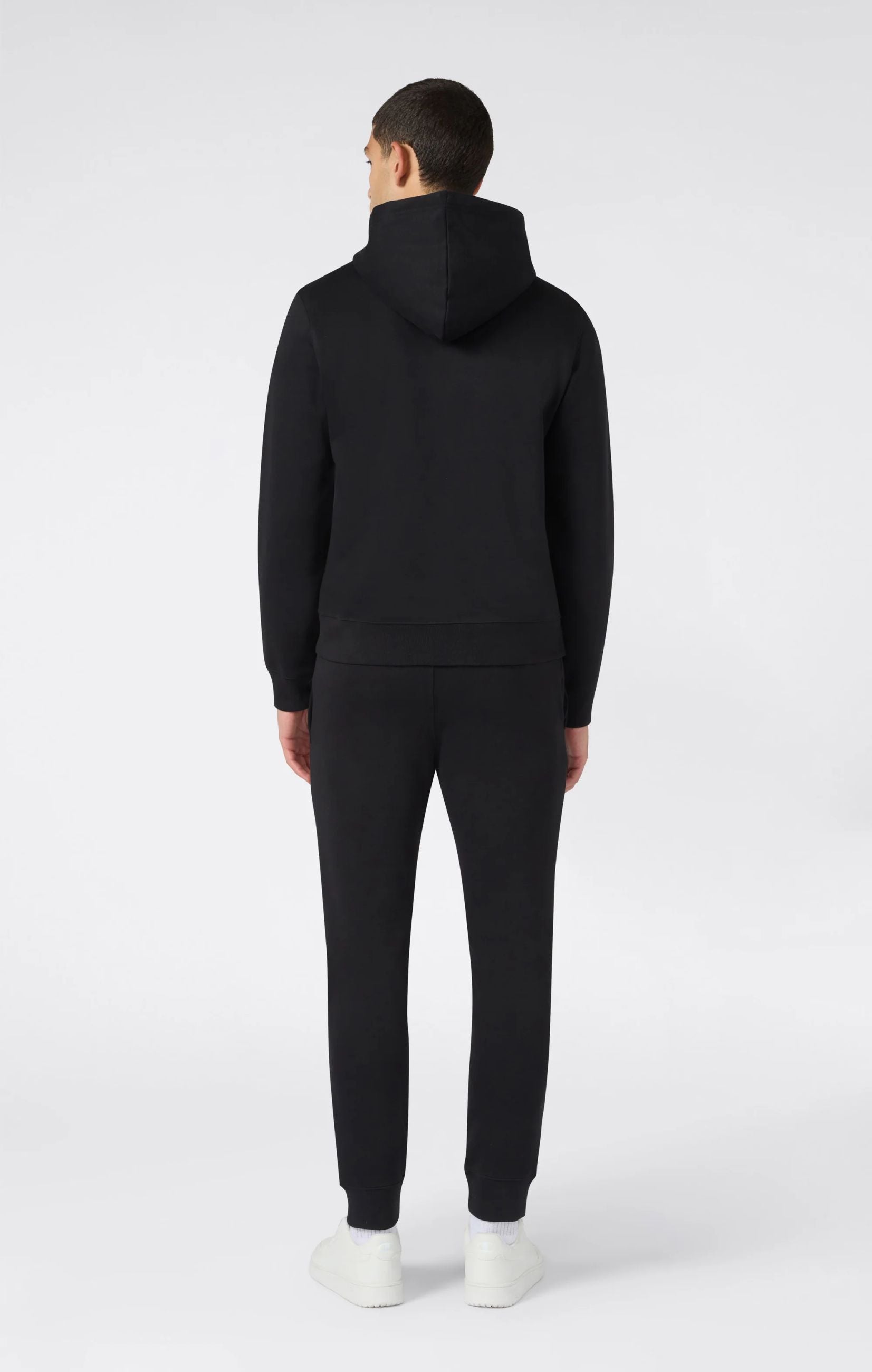 Champion Tuta Uomo Cappuccio 221658 KK006 Nero Cotone Felpato Zip Felpa Sportiva