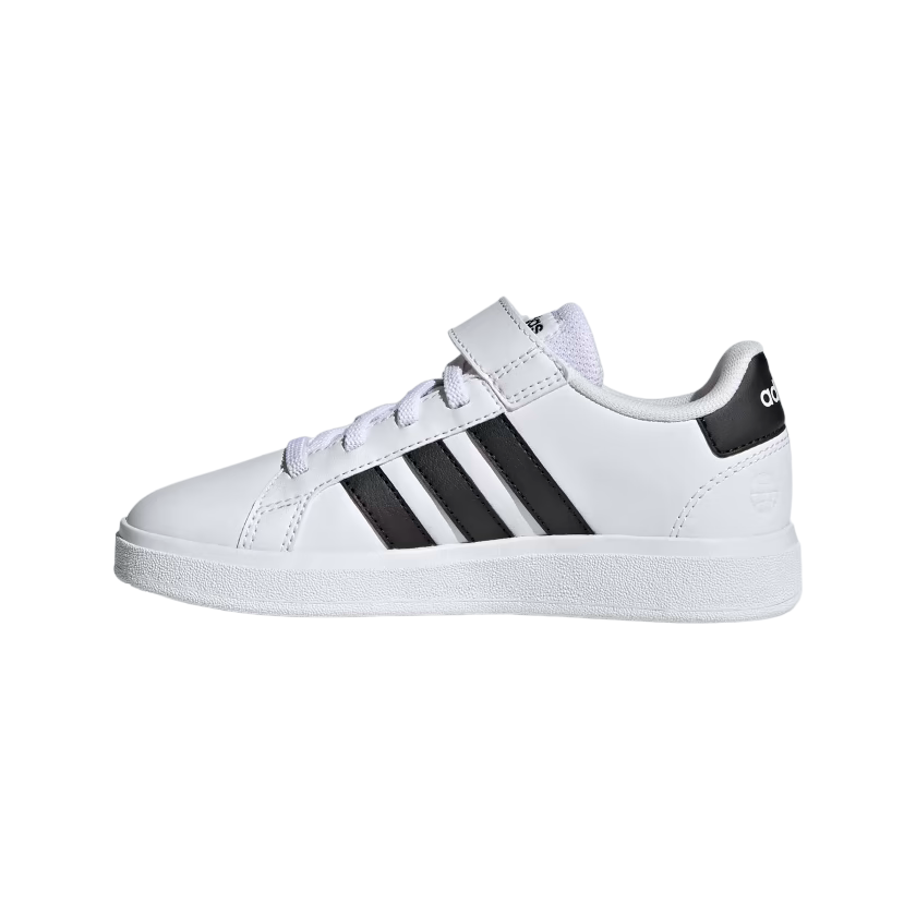 Adidas scarpa sneakers da bambino Grand Court 2.0 EL GW6521 bianco-nero