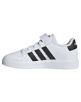 Adidas scarpa sneakers da bambino Grand Court 2.0 EL GW6521 bianco-nero