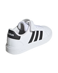 Adidas scarpa sneakers da bambino Grand Court 2.0 EL GW6521 bianco-nero