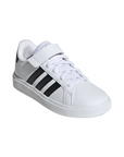 Adidas scarpa sneakers da bambino Grand Court 2.0 EL GW6521 bianco-nero