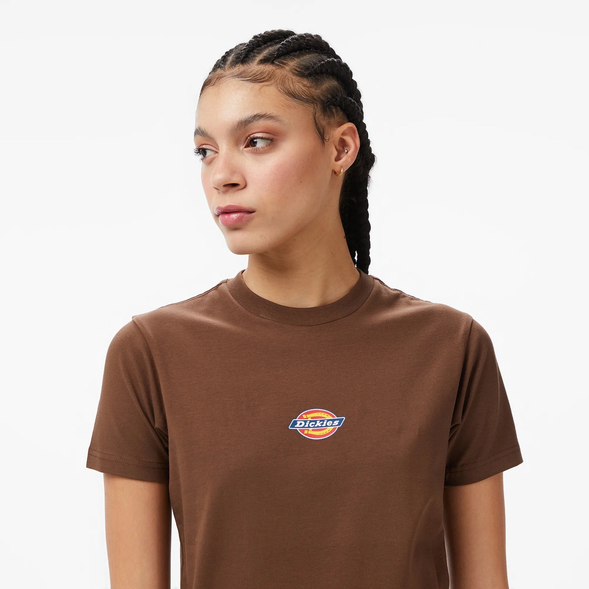 Dickies maglietta manica corta da donna Maple Valley DK0A4ZAO0TB cioccolato