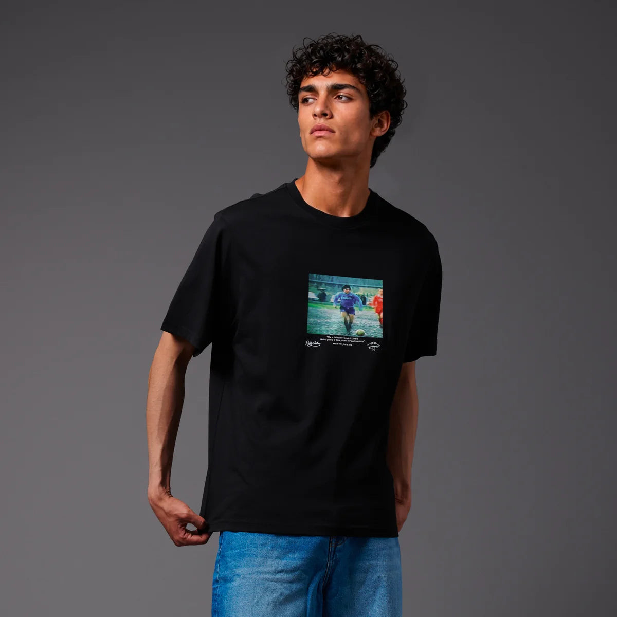 Dolly Noire t-shirt Maradona Partita del Fango TS1367-T4-01 nera