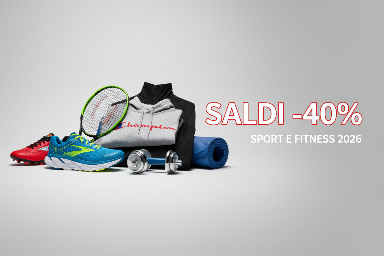 Header Collezione Saldi Sport e Fitness 2026