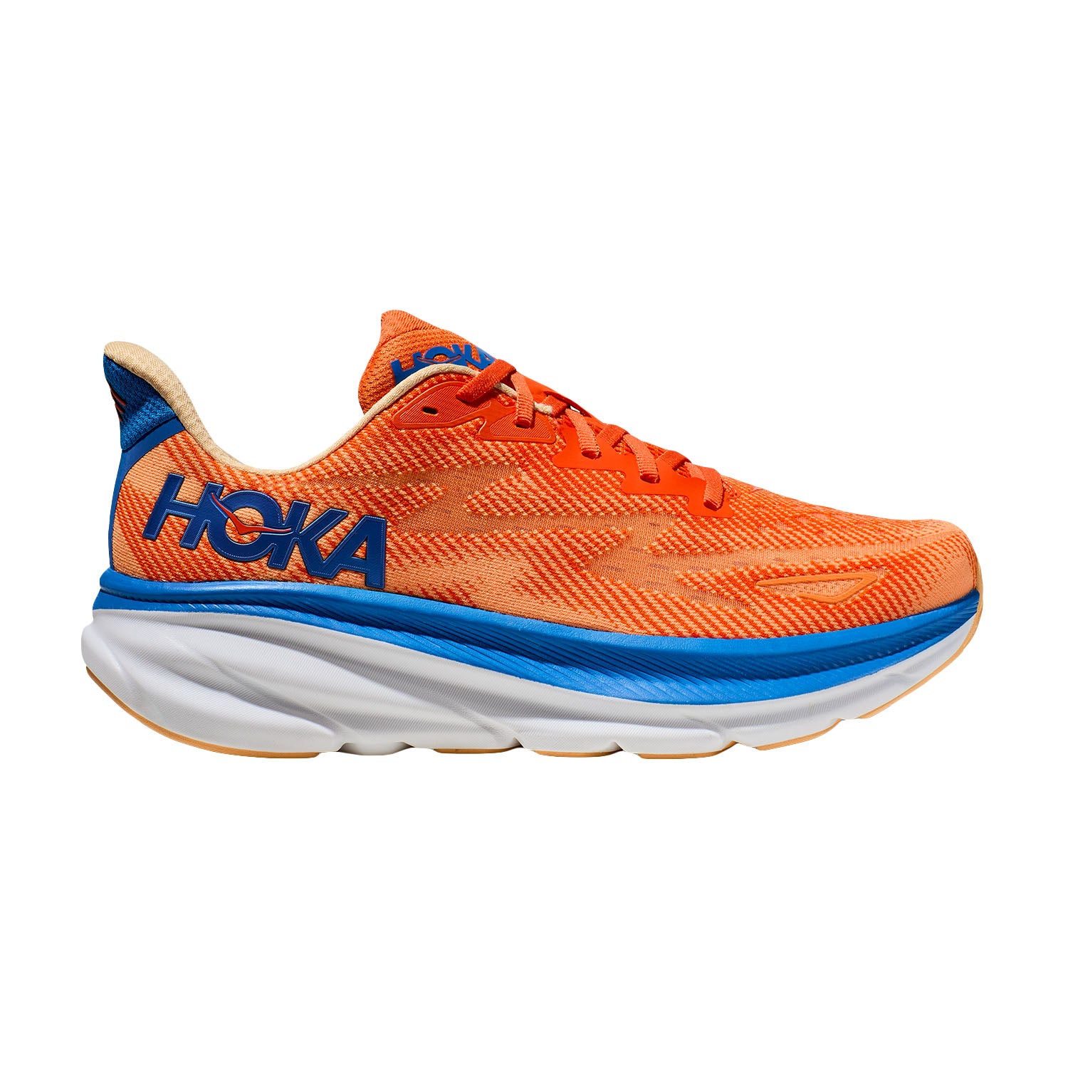 Hoka One One scarpa da corsa da uomo Clifton 9 1127895/VOIM arancio azzurro blu