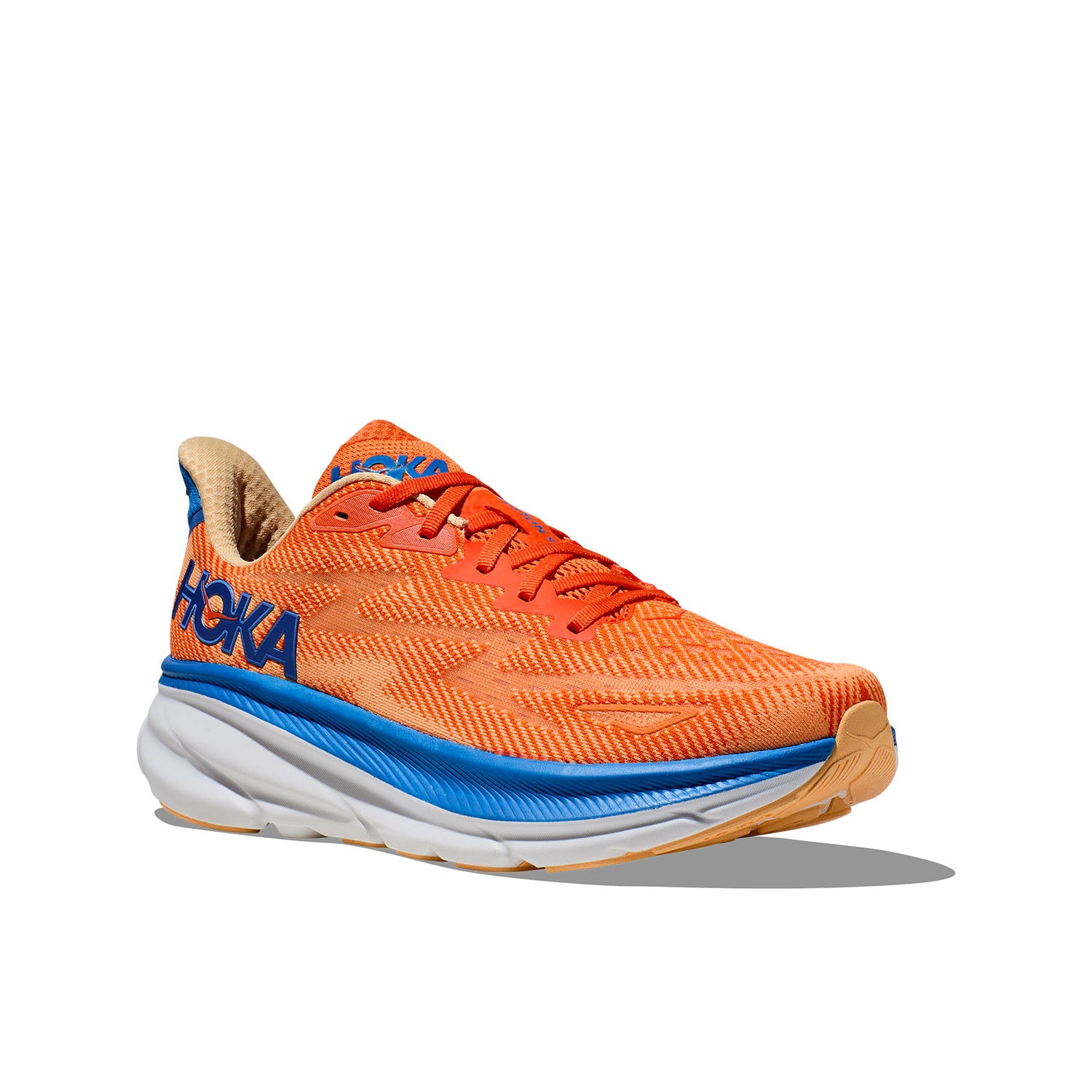 Hoka One One scarpa da corsa da uomo Clifton 9 1127895/VOIM arancio azzurro blu