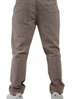 Trez pantalone casual da uomo in lino Poly 2233 M46439 737 light brown