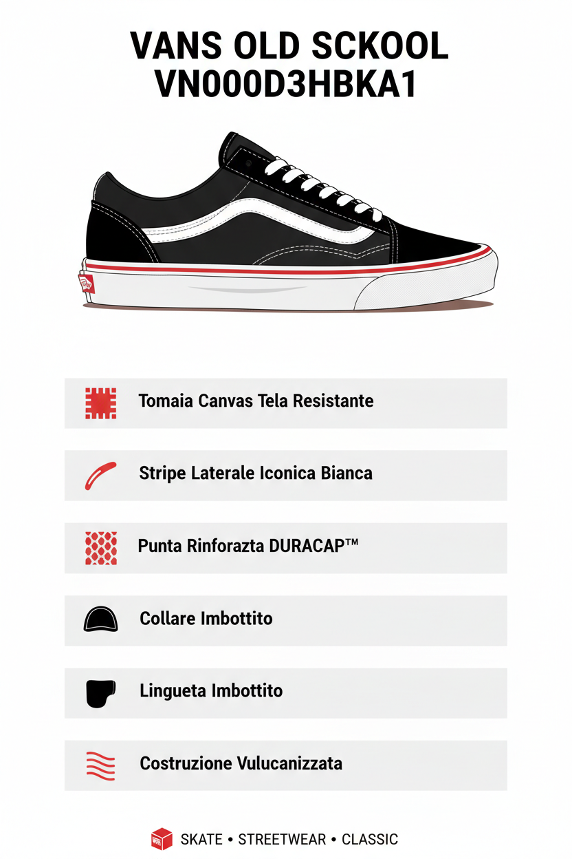 Infografica Vans Old Skool