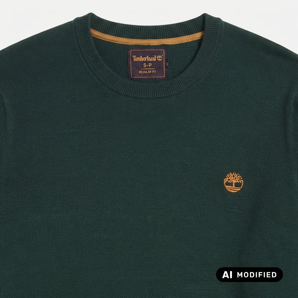 Timberland Maglione Girocollo in Cotone Williams River da Uomo TBC0YHAZ 398 verde