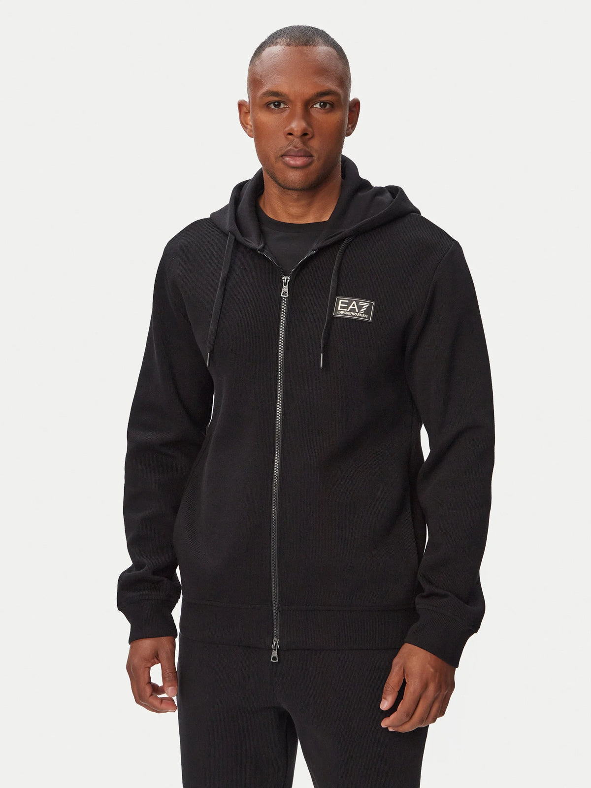 EA7 ARMANI felpa da uomo full zip 7M002233 AF21822 UC001 nera