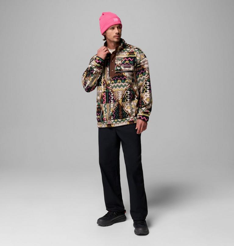 Columbia  PILE da uomo HELVETIA™ II PRINTED HALF SNAP FLEECE 2098461 012 multicolore