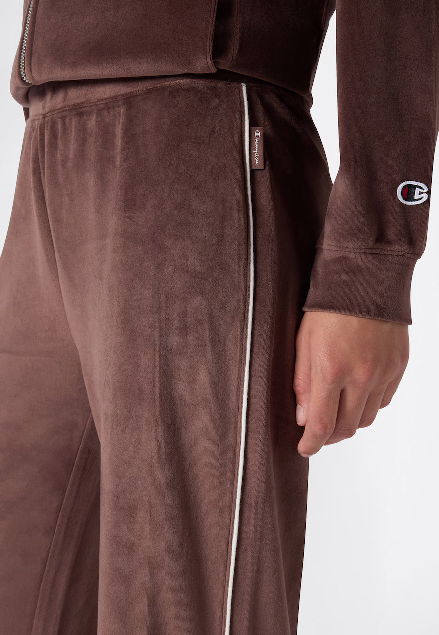 Champion tuta sportiva da donna in ciniglia 118945 MS578 cioccolato