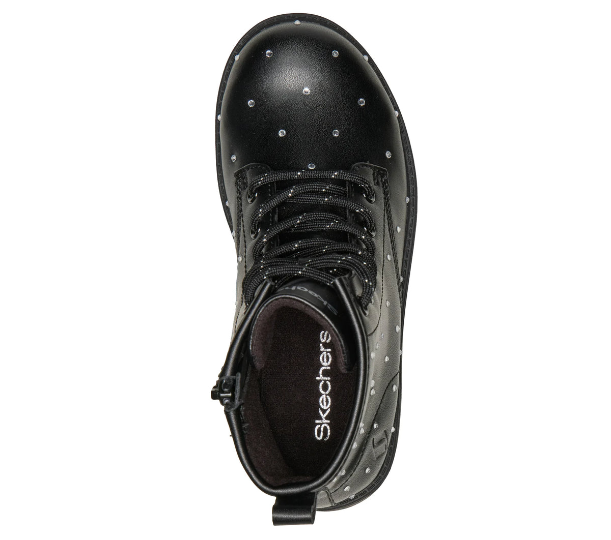 Skechers Gravlen HI - Jewels Strut 303471L/BLK Ragazza Nero - Stivali Casual