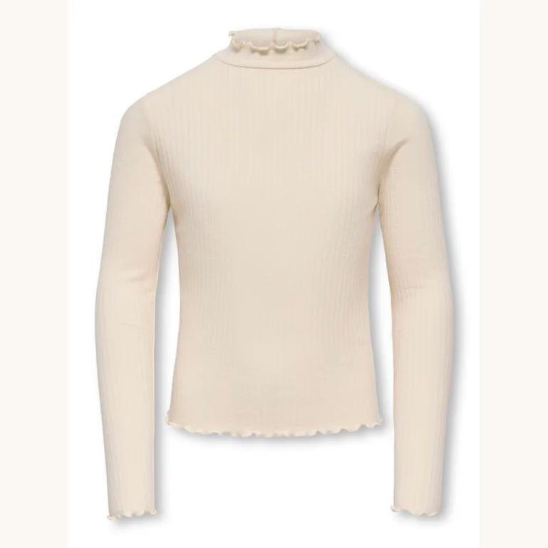 Only maglia da ragazza KOGFRANSISKA Top 15383013 bianco spento