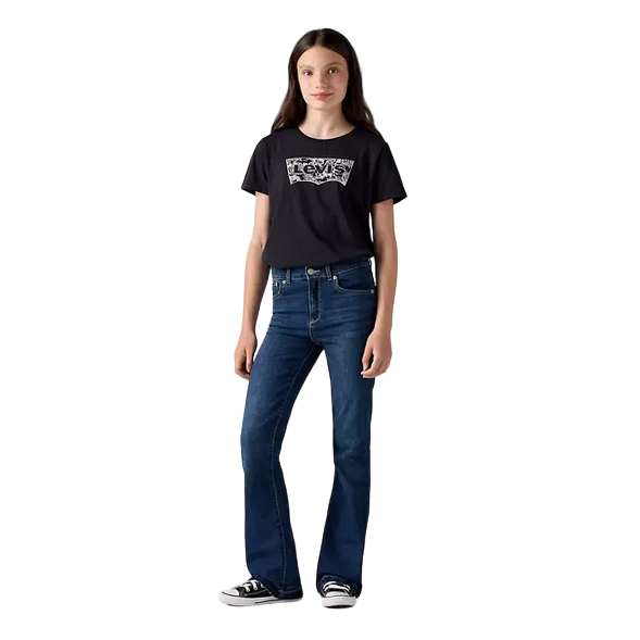 Levi's Kids 726 Flare 9EG970-D5K Ragazza Blu Scuro - Jeans a Zampa