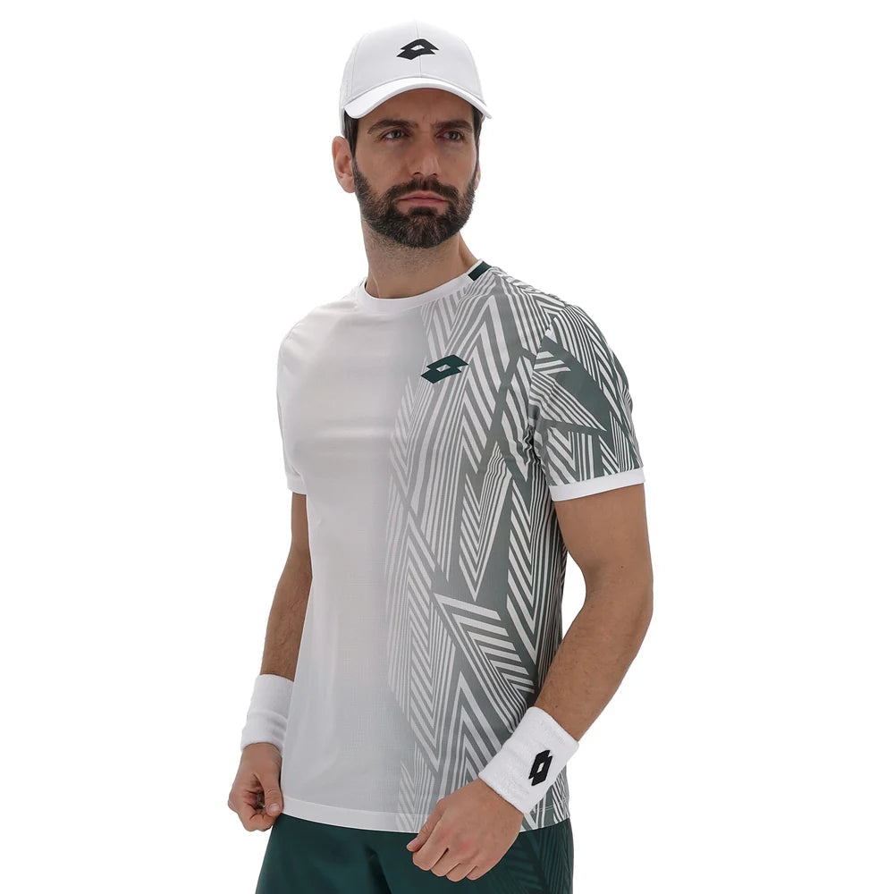 Lotto MAGLIETTA uomo da TENNIS TECH D3 BIANCO 223334-ERX