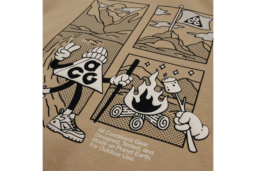 Nike ACG Chippie 9WCA00-X3E Junior Beige - Felpa con Cappuccio
