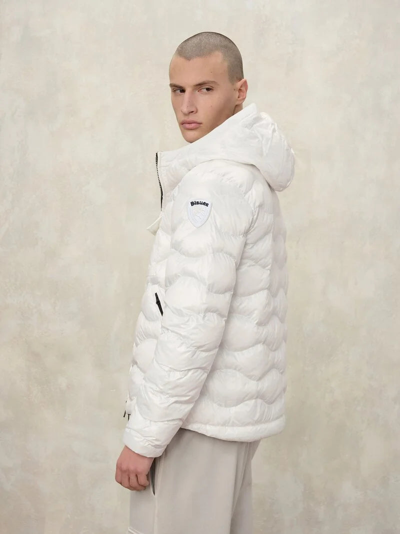 Blauer Piumino trapuntato con tasca petto Bryant 26SBLUC02182-005958 100 bianco