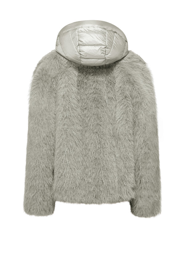 Bomboogie Paris Coat GW9148TFRL6-535 Donna Grigio - Cappotto Ecopelliccia