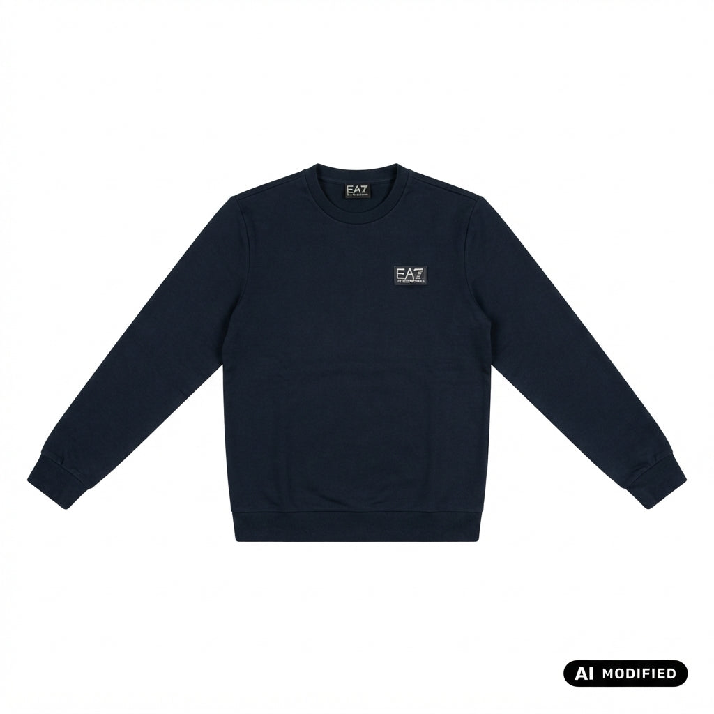 EA7 ARMANI Felpa girocollo da uomo 7M002231 AF21822 UB102 blu