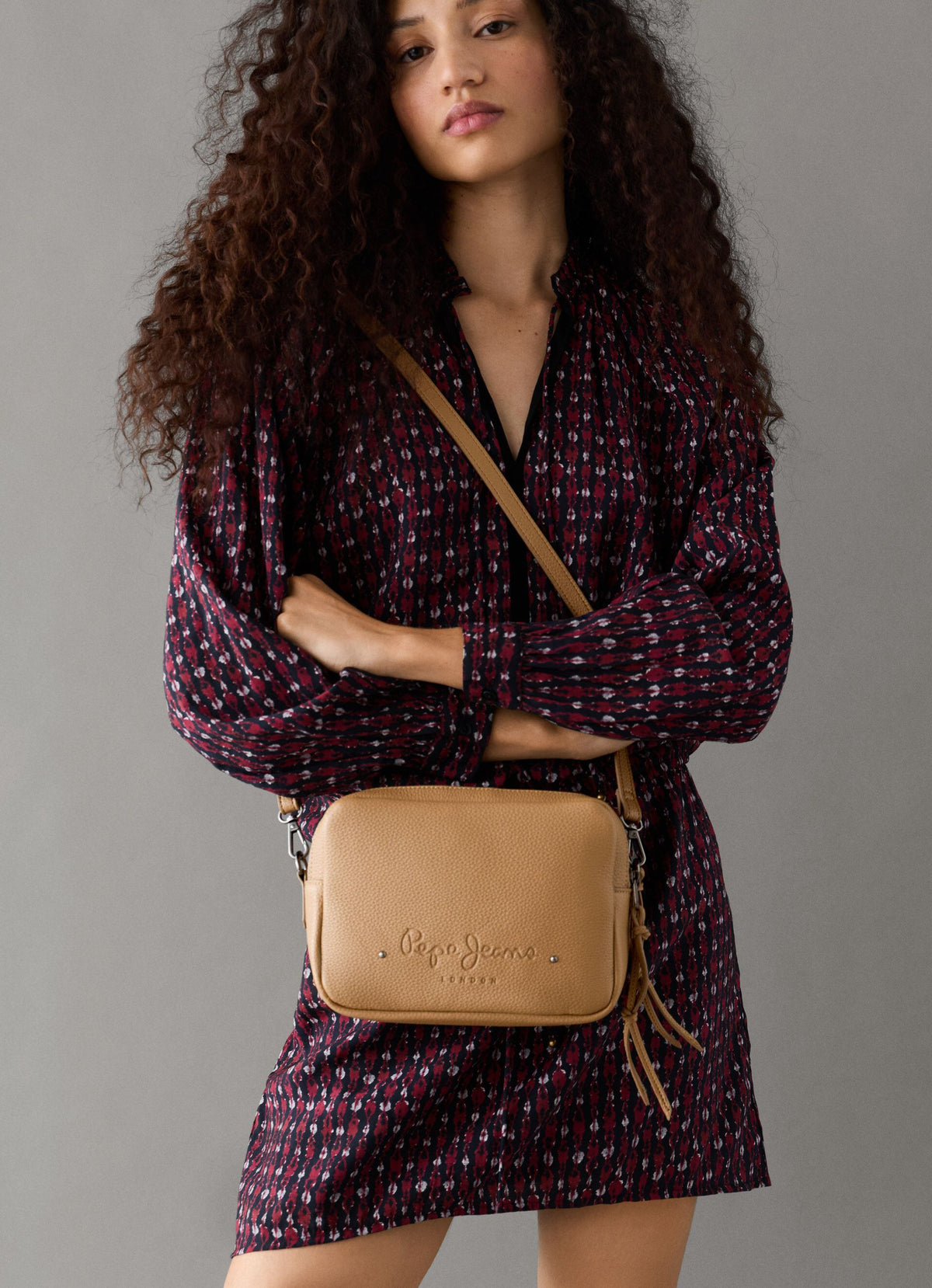 Pepe Jeans borsa a tracolla da donna in similpelle PL0300204 848 beige