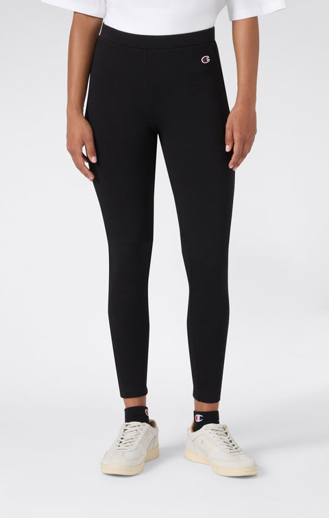 Champion pantalone sportivo Leggings Elasticizzato Interno Felpato Icons 117567-KK001 nero