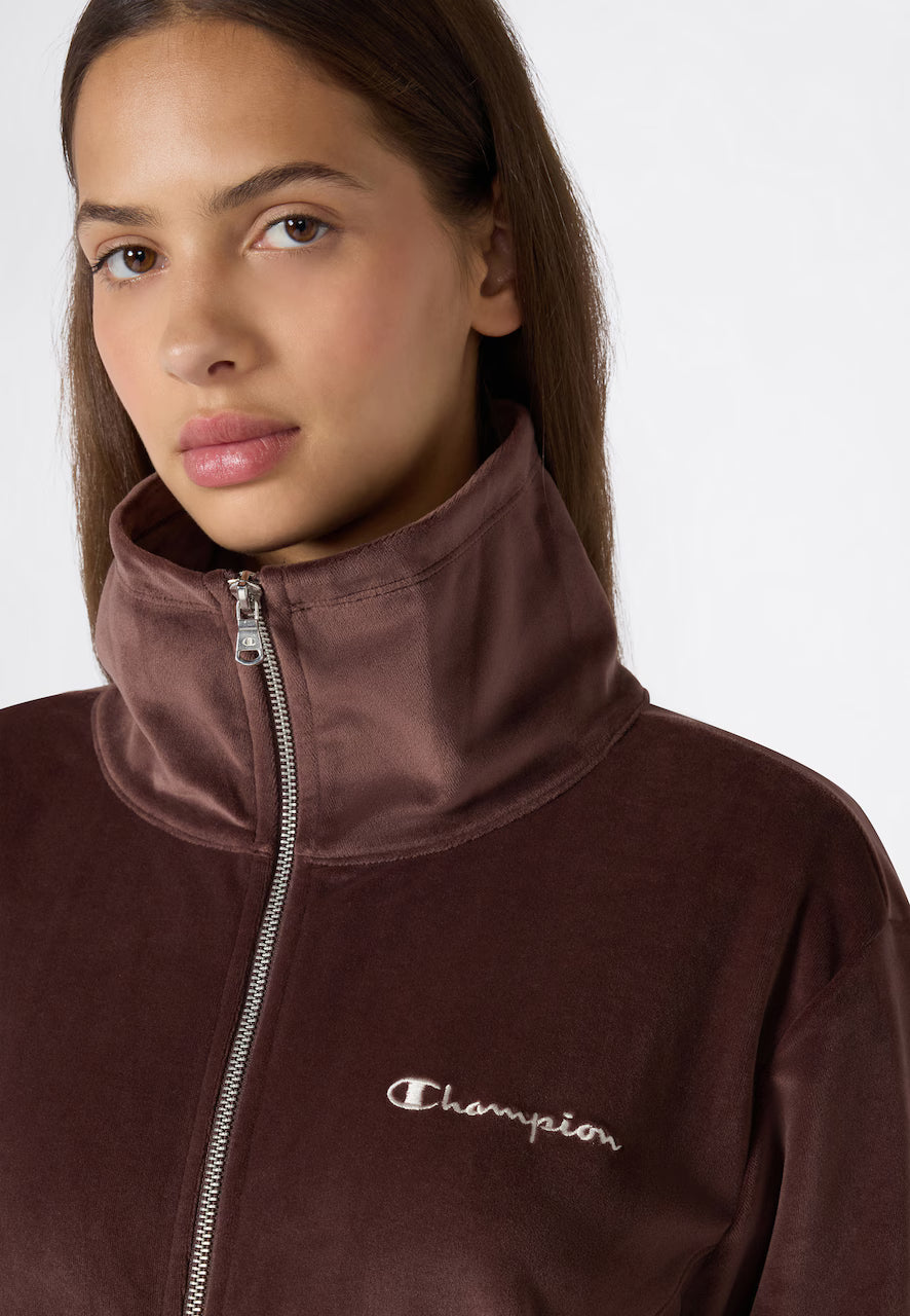 Champion tuta sportiva da donna in ciniglia 118945 MS578 cioccolato