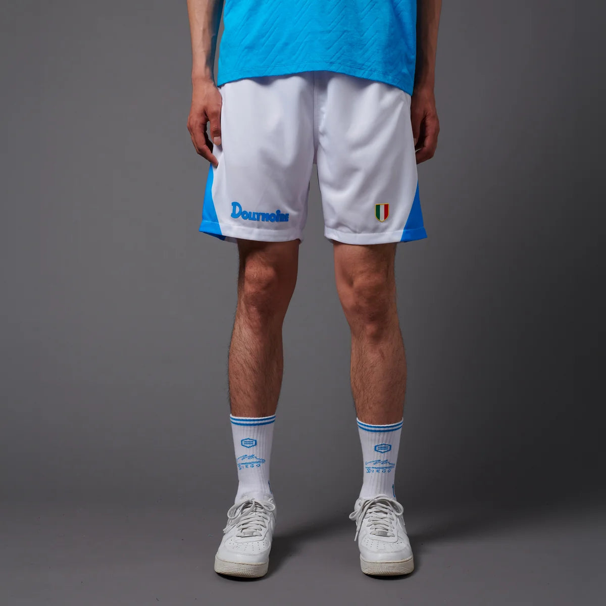 Dolly Noire pantaloncino da uomo Maradona Easy Shorts PA1369-QV-02 bianco