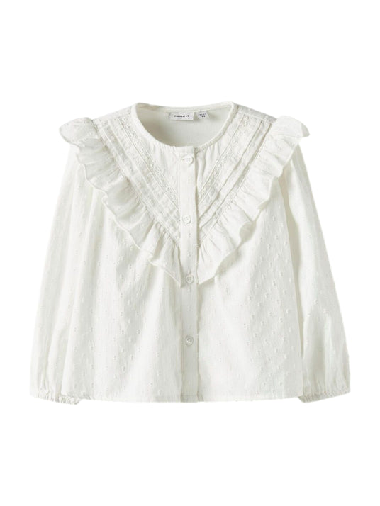 name it camicia da bambina NMFTASHJA 13251619 Cloud Dancer