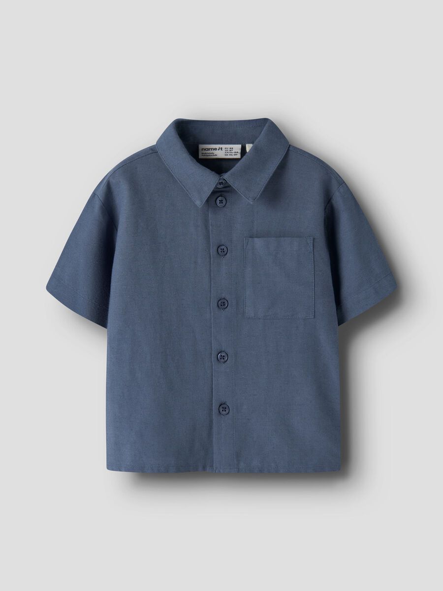 name it camicia manica corta da bimbo Faher 13227254 Vintage Indigo