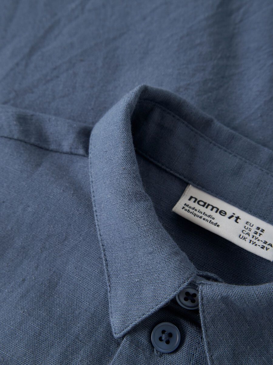 name it camicia manica corta da bimbo Faher 13227254 Vintage Indigo