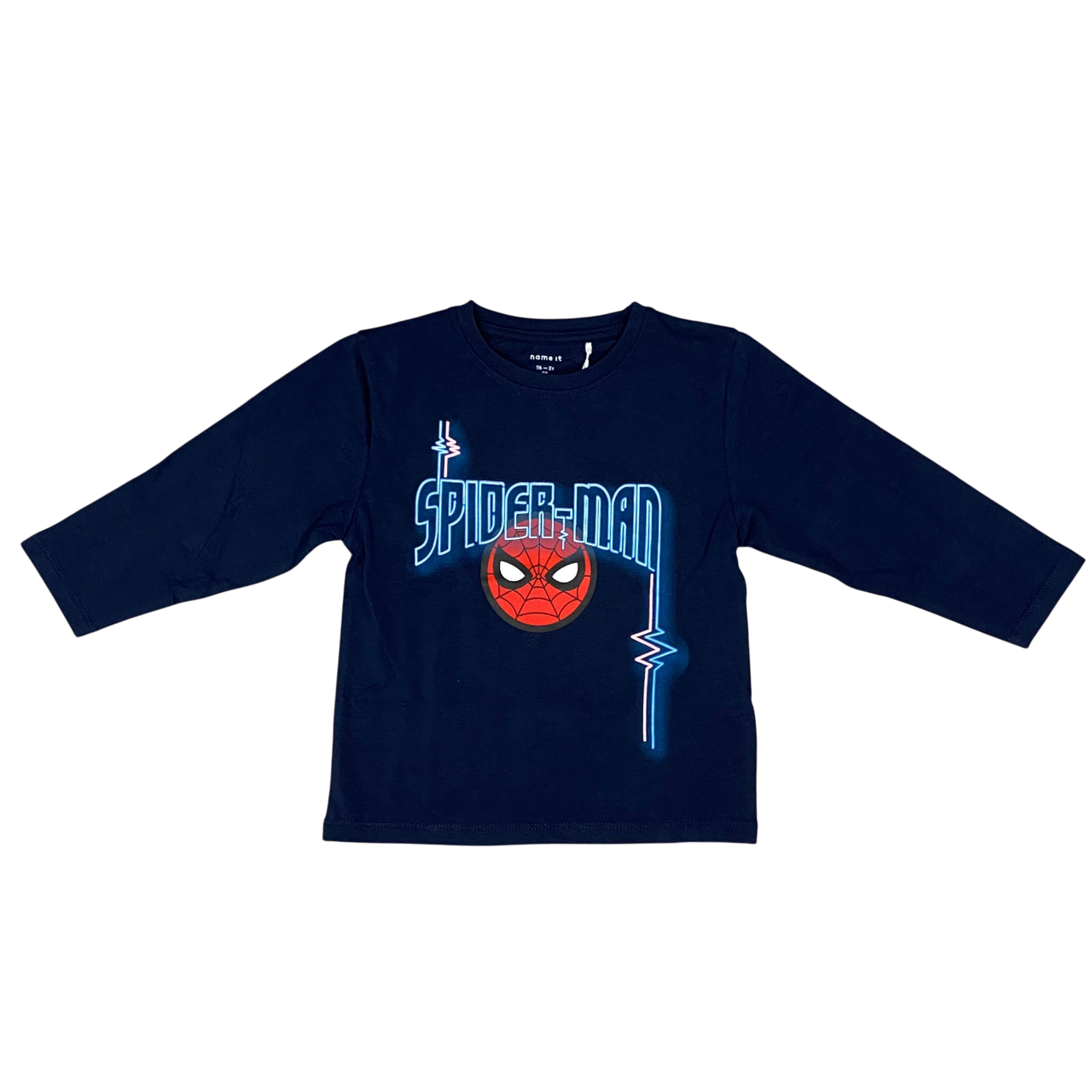name it maglietta in cotone manica lunga da bambino Jacinto Spider 13238420 blu