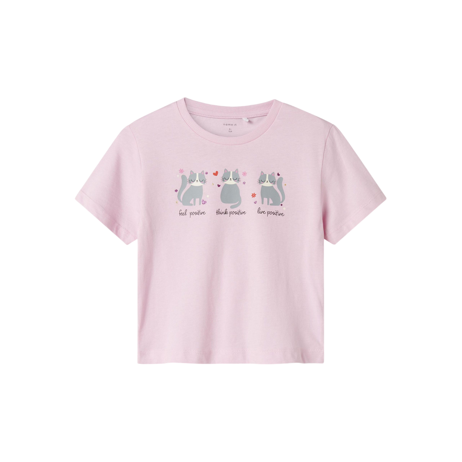 name it maglietta manica corta da bambina Betria 13238045 rosa