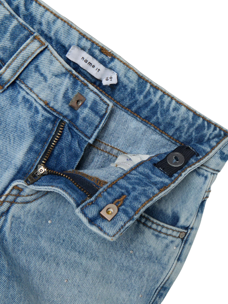 name it pantaloncino in jeans da ragazza Frose NKFROSE 13239976 blu chiaro