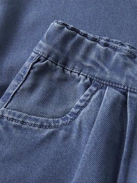 name it pantalone da bambino con elastico 13250595 blu medio tasca