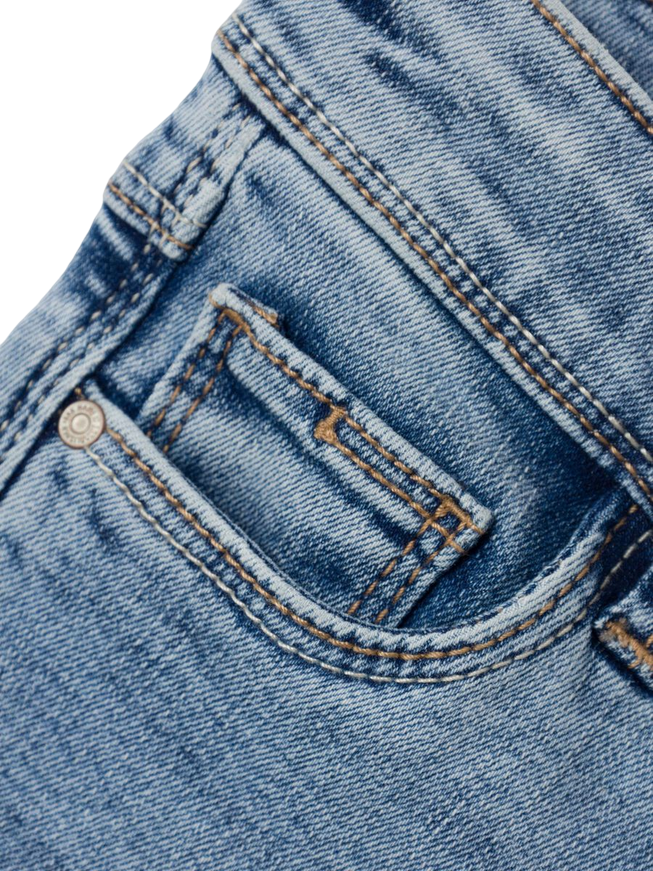 name it pantalone jeans da ragazza a  zampa Polly 13208876 blu medio
